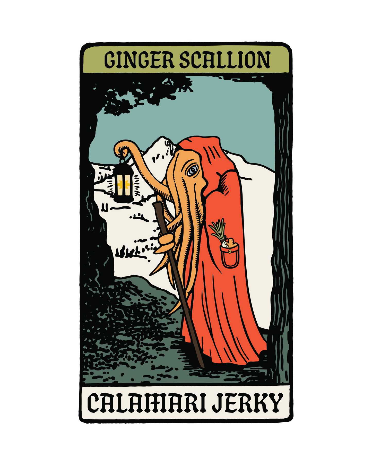 Ginger Scallion - Calamari Jerky - 2oz
