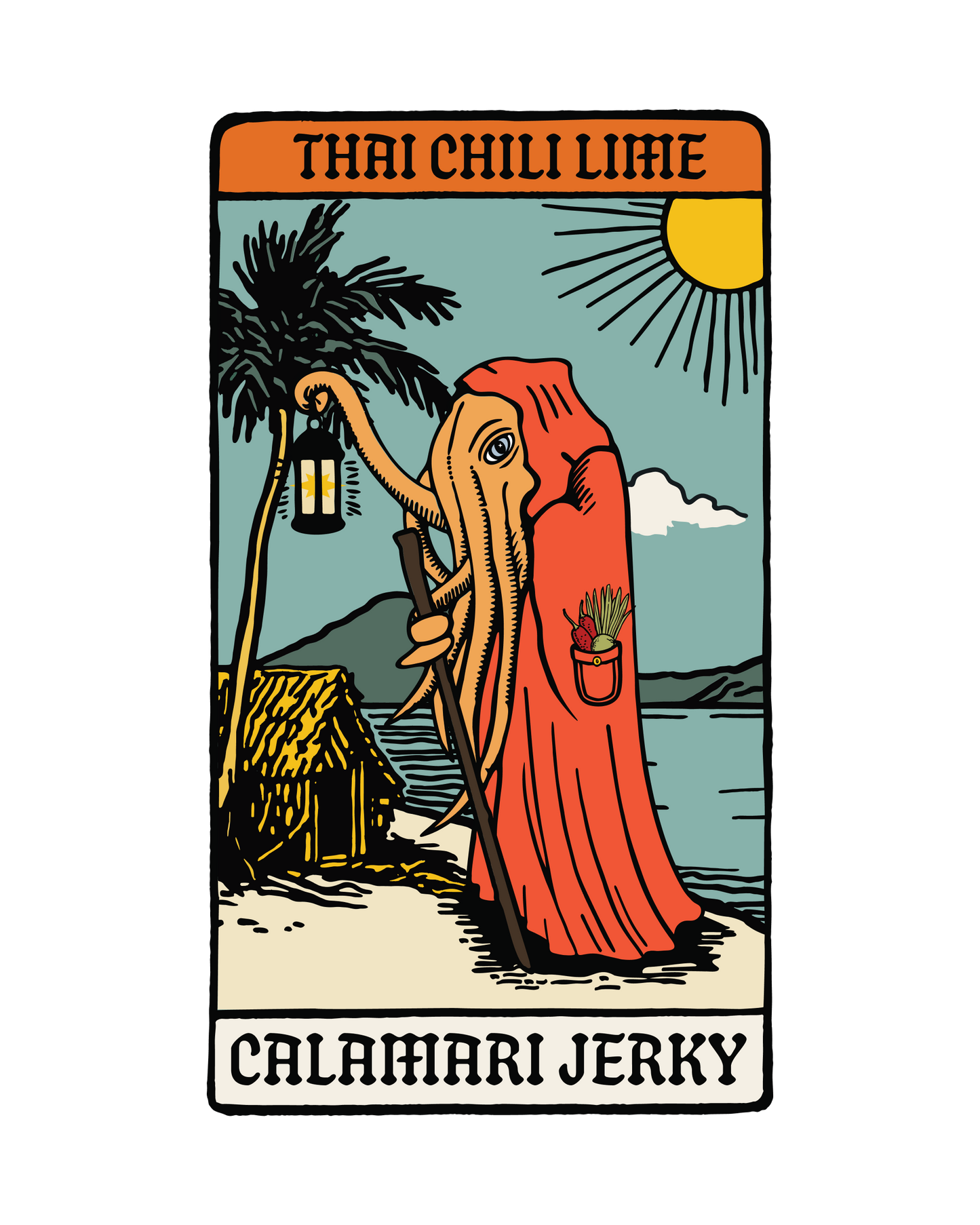 Thai Chili Lime - Calamari Jerky - 2oz
